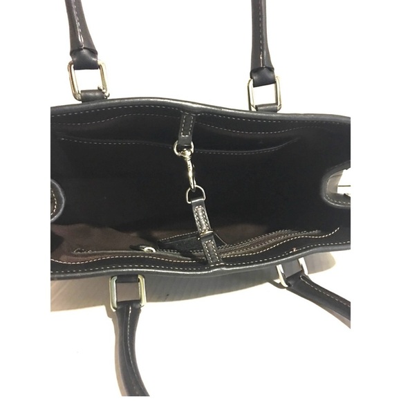 Coach vintage black leather satchel handbag - Picture 6 of 9